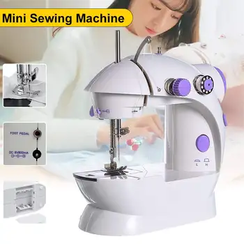 

Mini 12 Stitches Sewing Machine Household Multifunction Double Thread And Speed Free-Arm Crafting Mending LED US / AU / EUPlug