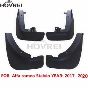 

Car Mudguards Mud Flaps For Alfa Romeo Stelvio SUV 2017 2018 2019 2020 Molded Splash Guard front rear Mudflaps fender