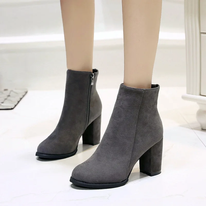 

fashion classic high heel women ankle boots Botines femeninos de moda fashion comfortable casual Elegant Women Pumps H12-53