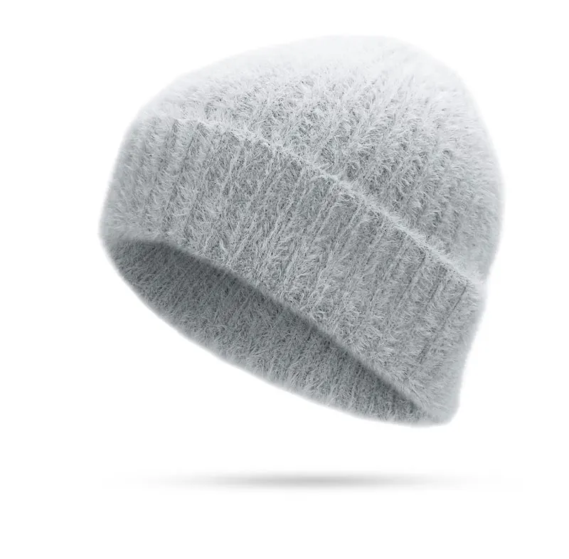 Новая Soild цветная шапка бини для женщин Мужская зимняя шапка Skullies уличная теплая шапка хеджирования Gorros Женская шерстяная вязаная шапка, вязаные шапки шапка
