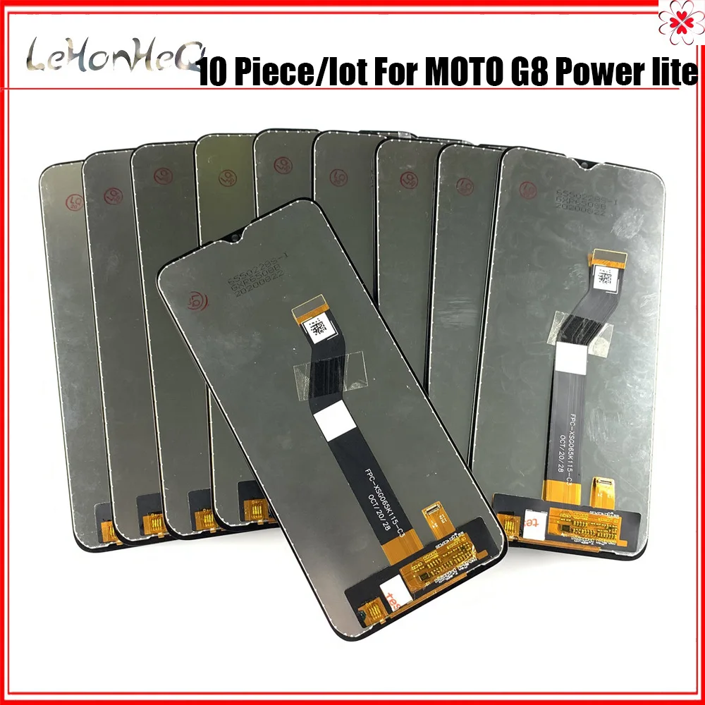 US $236.48 10 Piecelot lcd for Motorola Moto G8 Power Lite display LCD screen Touch digitizer Assembly for Moto G8 Power Lite lcd