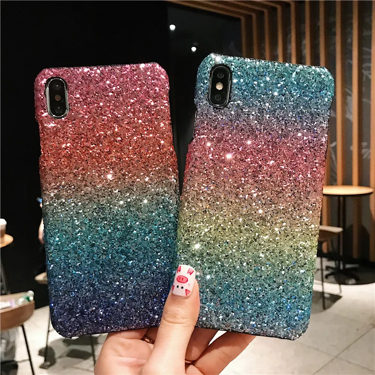 

Dazzling Pink Sequin Mobile Phone Shell Drop-Resistant Protective Case for Apple iPhone 6 Case iPhone Xs Case
