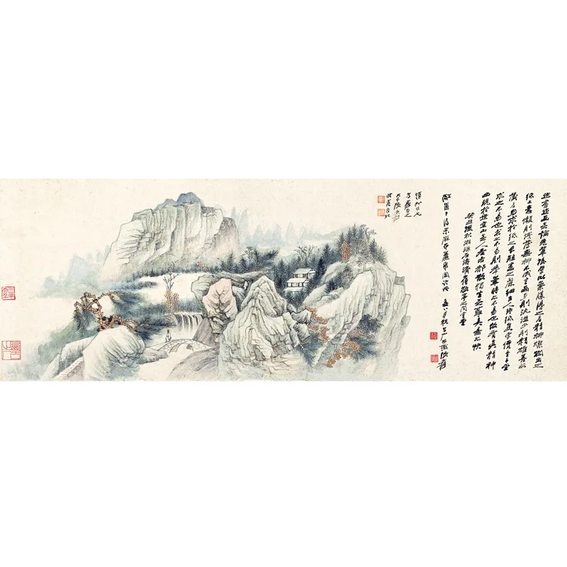 

Painting Core Customizable High-definition Giclee Living Room Sofa Wall Hanging Painting Zhang Daqian Landscape Decoration Tradi