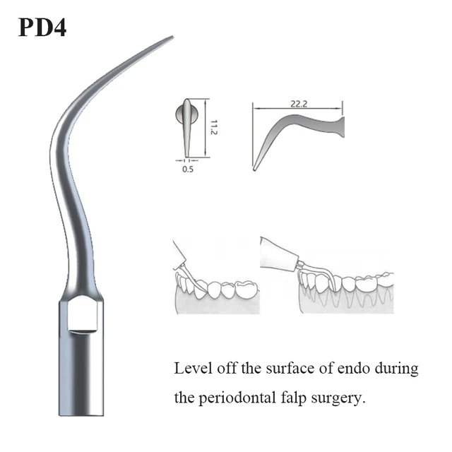 Dental Ultrasonic Scaler Tip Scaling Periodontics Endodontics Dentists Multifunction Endo Perio Scaling Tips Dental Instrument PD4