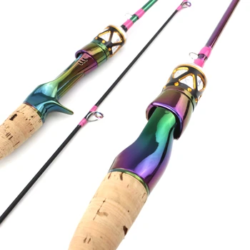 MEGA SALE ❤️ 1.68m Colorful Solid Tip Trout Lure Fishing Rod UL Power Ultralight 3-7g Carbon Spinning/Casting Rod Probale Fishing Pole - discount item 35% OFF Sports & Entertainment