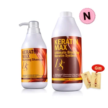 

11.11 1000ml 5% Formalin Keratin Treatment+500ml Purifying Shampoo Straighten and Deep Clean Damaged Cruly Hair Free Shipping