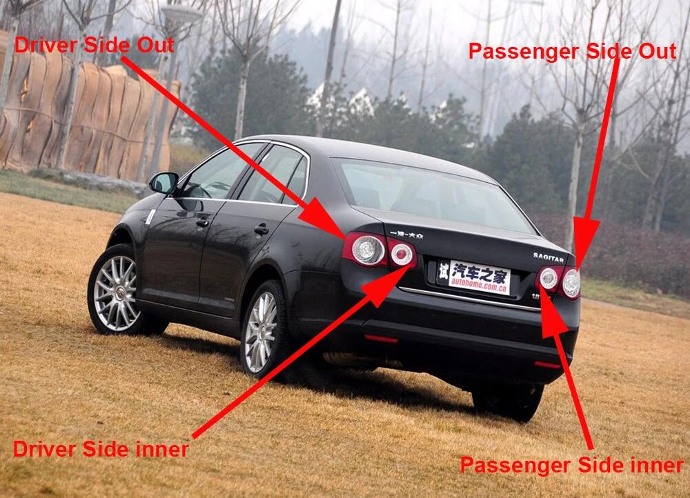 Задний фонарь для VW Sagitar Jetta 2006 ~ 2010 автомобиля задний светильник сигнала поворота