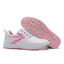 Обувь для гольфа; Нескользящая дышащая Женская водонепроницаемая профессиональная обувь; кроссовки для гольфа с вращающейся пряжкой; Водонепроницаемая Обувь для девочек