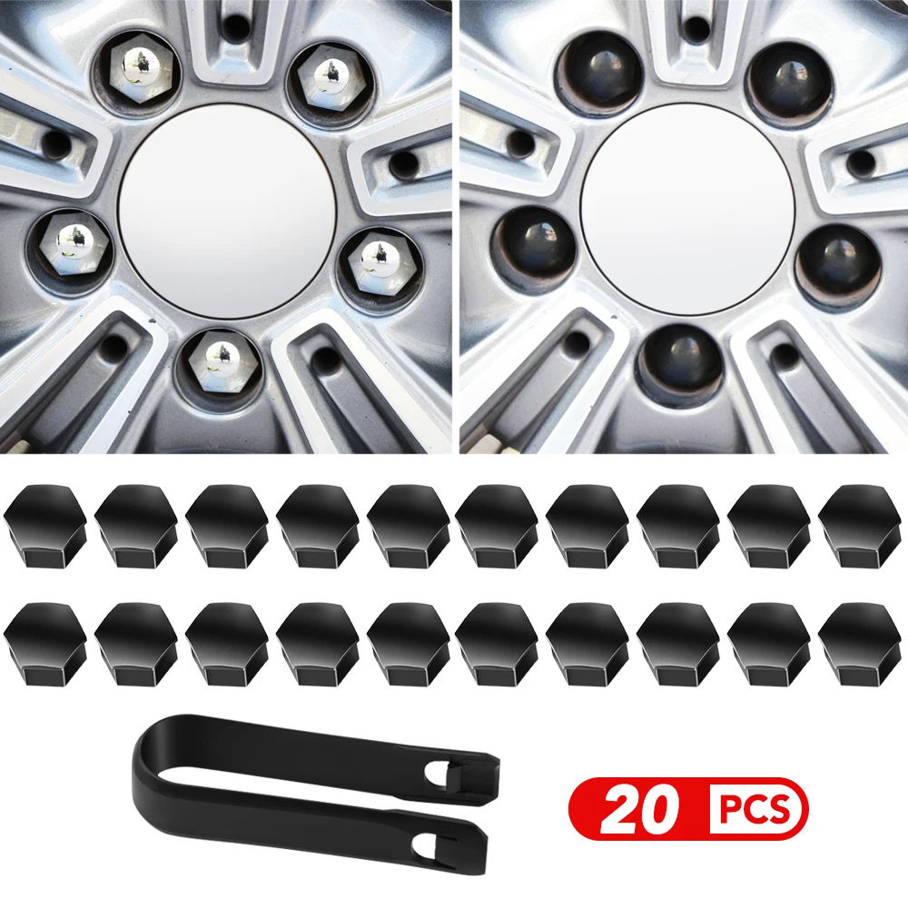 17mm 20Pcs Car Wheel Nut Caps Protection Covers for Mercedes Benz W211