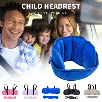 

Child Car Seat Headrest Sleep Support With Protective Pad Baby Head Restraint 2020 Hot New Products Accessories Home ins net red