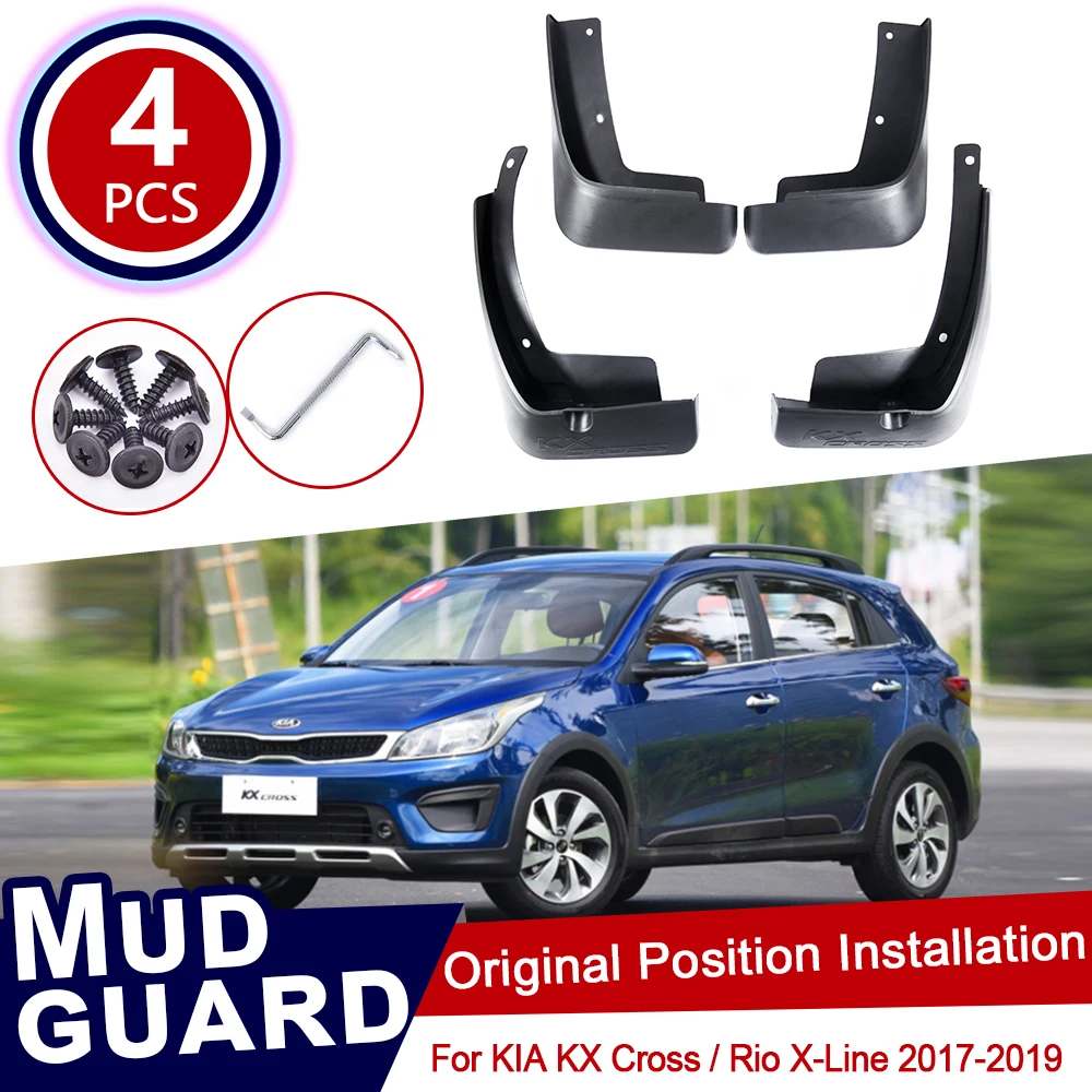 4 шт. Автомобильные Брызговики для KIA KX Cross Rio X Line 2017 2018 2019|Наклейки на автомобиль| |
