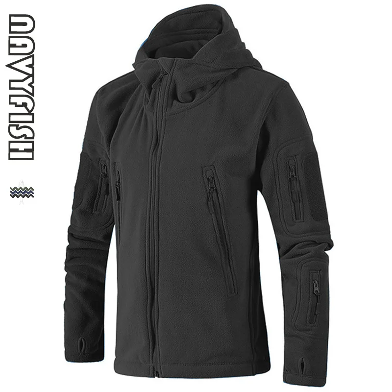 Военный тактический Открытый Soft Shell флисовое пальто Для Мужчин Армия Polartec Спортивная Термальность Охота Пеший Туризм Спортивная одежда, пальто с капюшоном