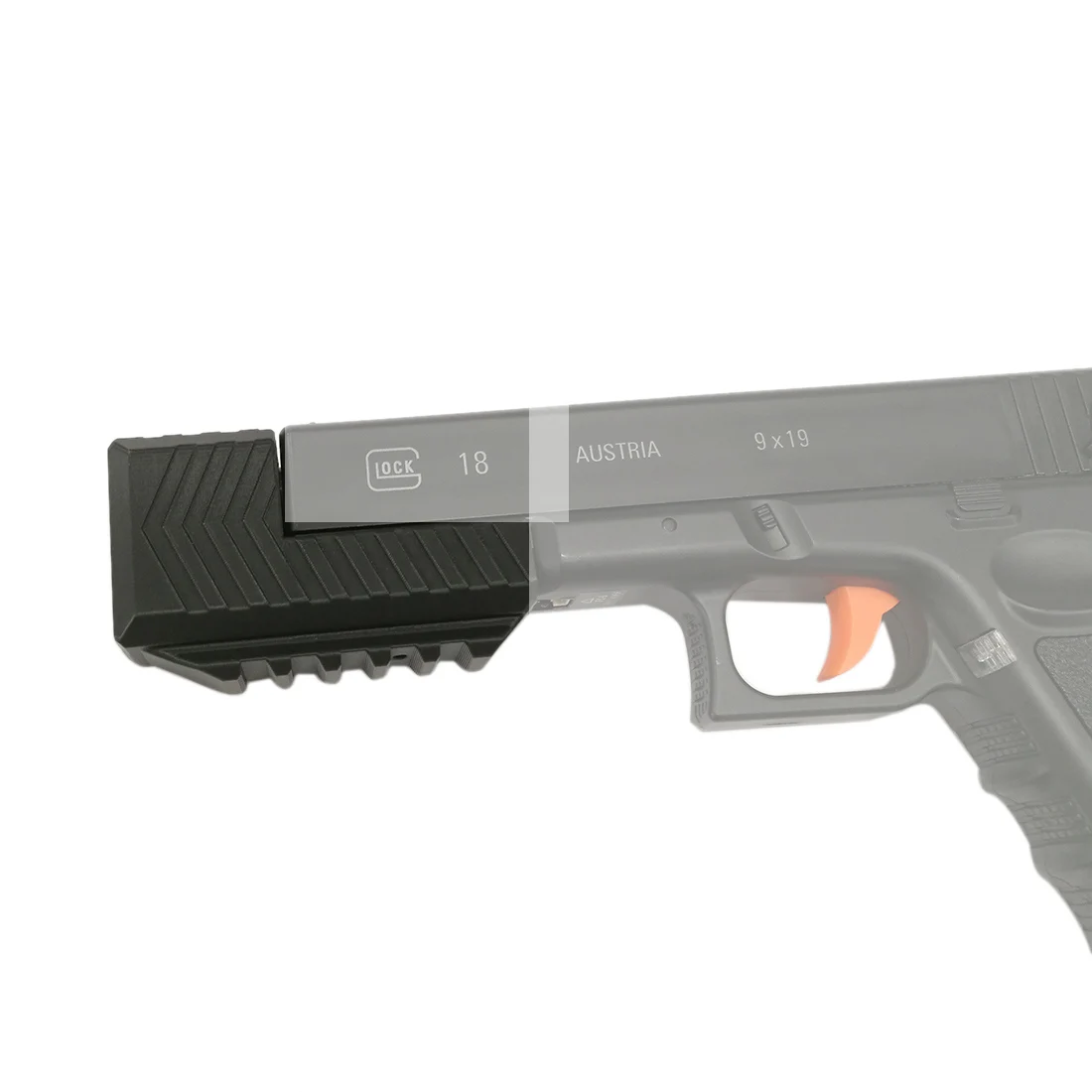 Прямой хоп для SKD Glock G18 водные гелевые бусинки бластер-черный