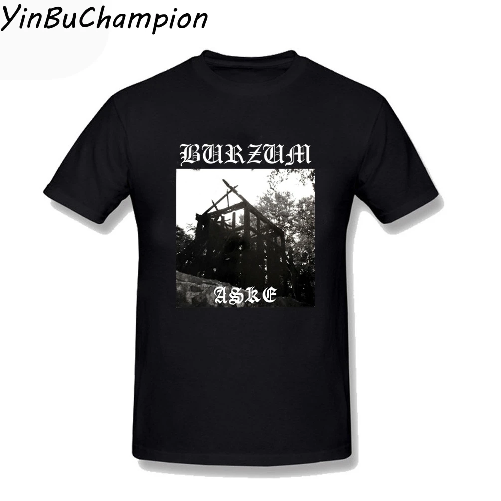 Мужские Забавные футболки забавная Классическая футболка Burzum черная новинка с