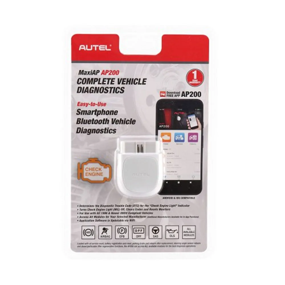 Autel MaxiAP AP200 Bluetooth OBD2 считыватель кодов AP 200 с полной системой диагностики AutoVIN TPMS IMMO сервис Autel MaxiAP AP200 Bluetooth OBD2 считыватель кодов AP 200 с полной системой диагностики AutoVIN TPMS IMMO сервис