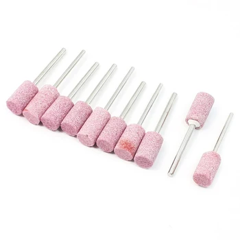

10 pieces 3 mm shank 10 mm cylindrical shape grinding head Abrasive stones