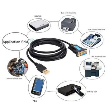 

CableDeconn C0407 USB to RS232 Male to Female PL-2303 2m Converter Cable