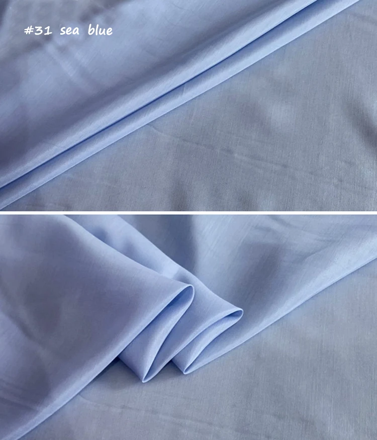 Luxurious Pure White Silk-Cotton Fabric for Dress Linings - Lightweight & Soft