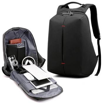 

Anti Theft Backpack Men Women Lock Laptop Bagpack USB Charging Anti-theft Male School Bags For Teenage Travel 15.6 Back Pack Bag