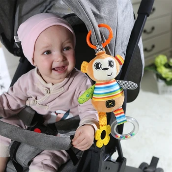

Baby Rattle Toys Stroller Lathe Car Seat Cot Mobile Hanging Toys Baby Play Travel Newborn Infant Cartoon Educational Toy