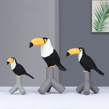 

New Northern Europe Geometry Bird Living Room Study Hallway Arts And Crafts Decoration Model Statue Sculpture Industrial Decor