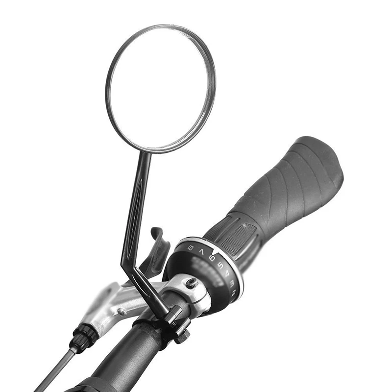 

Bike Cycling Handlebar Round Rear View Mirror Convex Reflector Light Weight