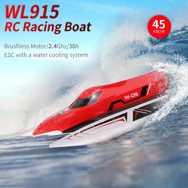 WLtoys WL915 45km/h RC Boat 2.4Ghz Radio-Controlled Boat Brushless Motor High-Speed RC Racing Boats Outdoor RC Toys Gift For Kid 5