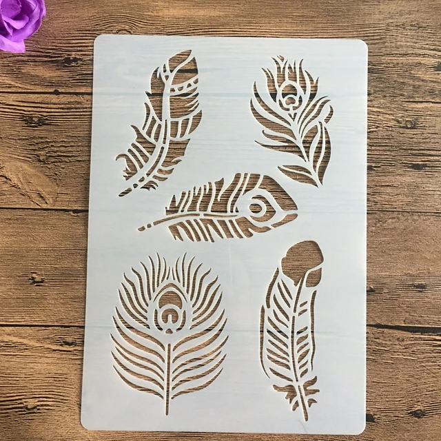 A4 size Flower Wall Painting Stencils Stamp Scrapbook Album Decorative Embossing Craft Paper DIY Flower Label Stencil 757