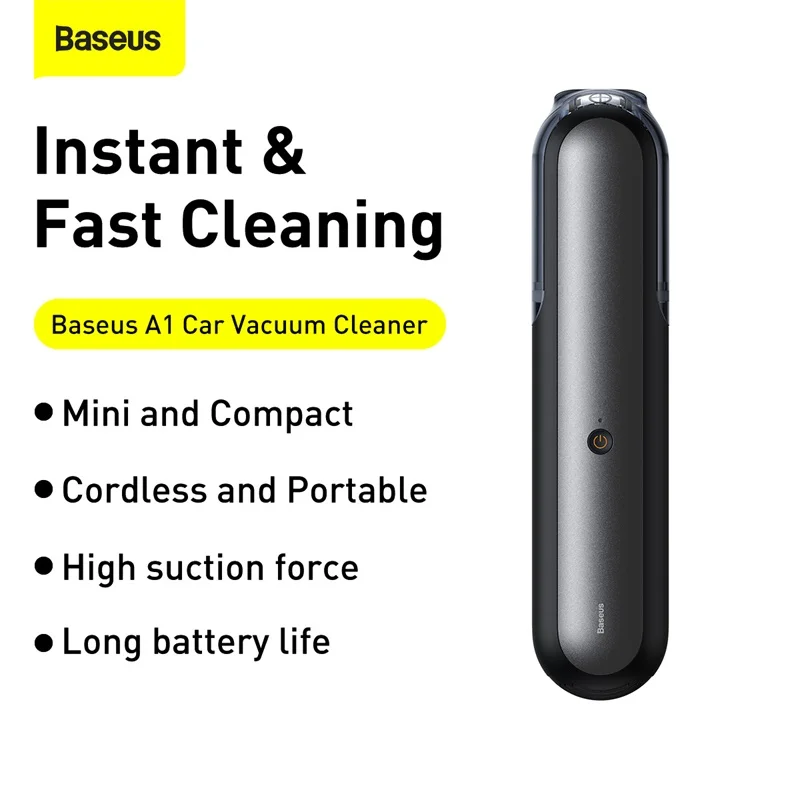 Car Vacuum Cleaner Wireless Vacuum Handheld Vacuum Cleaner Portable Vacuum Cleaner for Automotive Home PC Cleaning 4000Pa Baseus A1