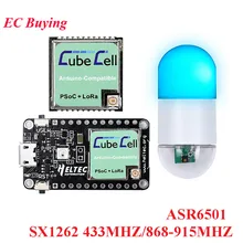 Asr6501 sx1262 lorawan placa de desenvolvimento adaptador cubecell sensor módulo asr650x wifi 868 mhz 915 mhz 433 mhz para arduino lora nó