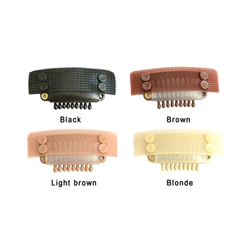 6 Pcs clip a nastro magico per Toupee clip a 9 denti per collegamento capelli clip per parrucca estensione capelli
