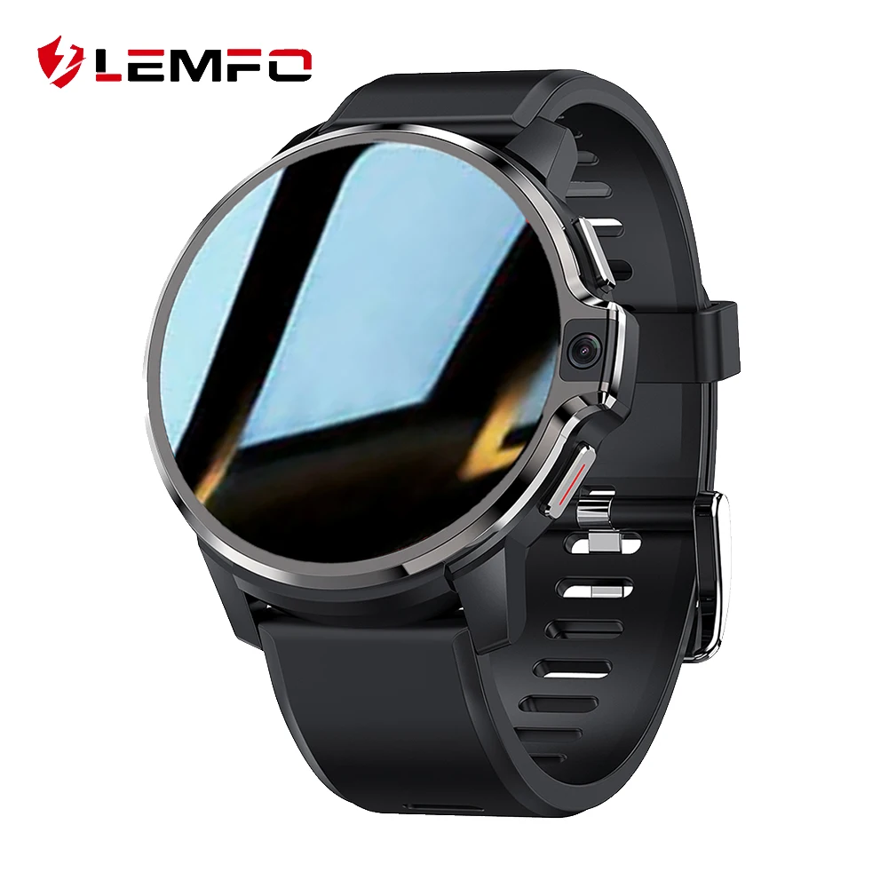 LEMFO LEMP 2021 Smartwatch Men 4GB RAM 64GB ROM Dual Systems Smart Watch Android 4G GPS Wifi 1050Mah Big Battery Face ID | Электроника