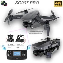 Dron GPS SG907Pro z 5G WIFI 4K HD podwójny aparat profesjonalnej fotografii lotniczej 2-osi Gimbal RC składany Quadcopter zabawki prezent