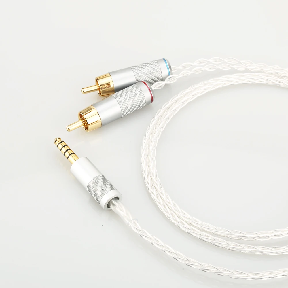 Audiocrast HIFI 4 4mm to 2 RCA Audio Cable For Sony WM1A 1Z PHA 1A 2A Z1R 4 4mm Upgrade Cable