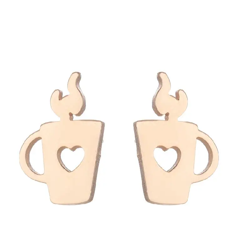 Minimalistischen Edelstahl Schneeflocke Ohrringe Frauen Weihnachten Schmuck Mode Schädel Leichter Spinne Web Ohr Piercing Mädchen Brinco – Detail 11