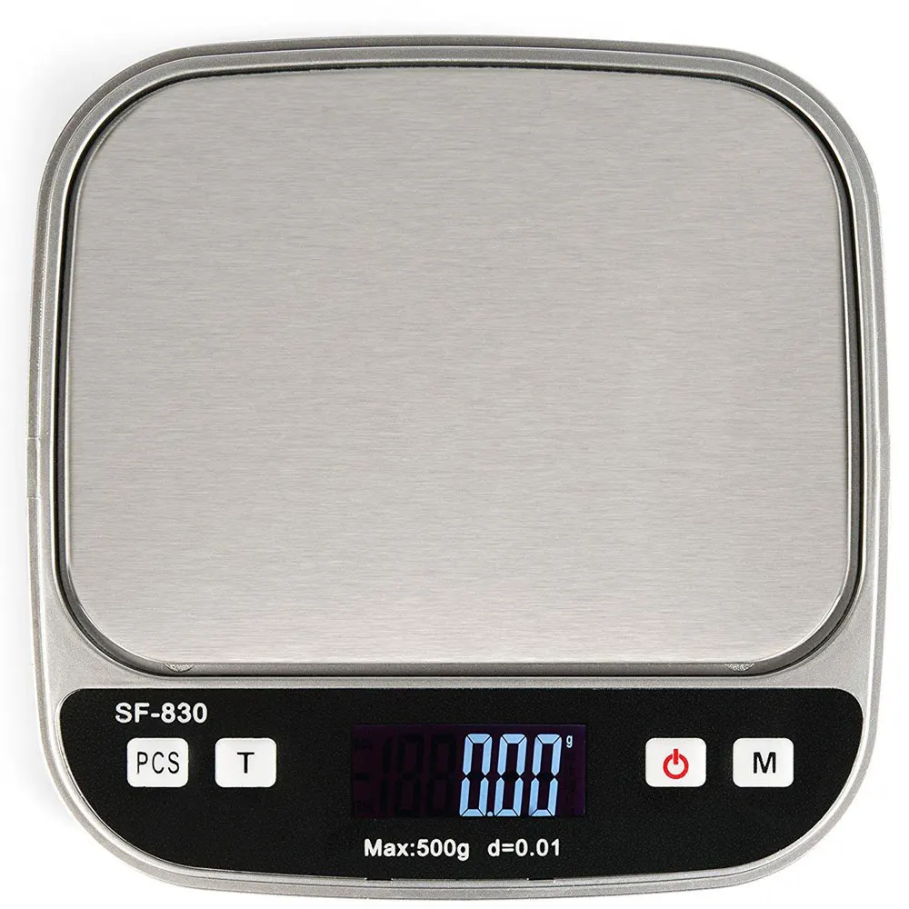 

Mini Digital Jewelry Electronic Scale 500g/0.01g Large LCD High Accuracy White&Black with Weighing Pan[US-Stock]