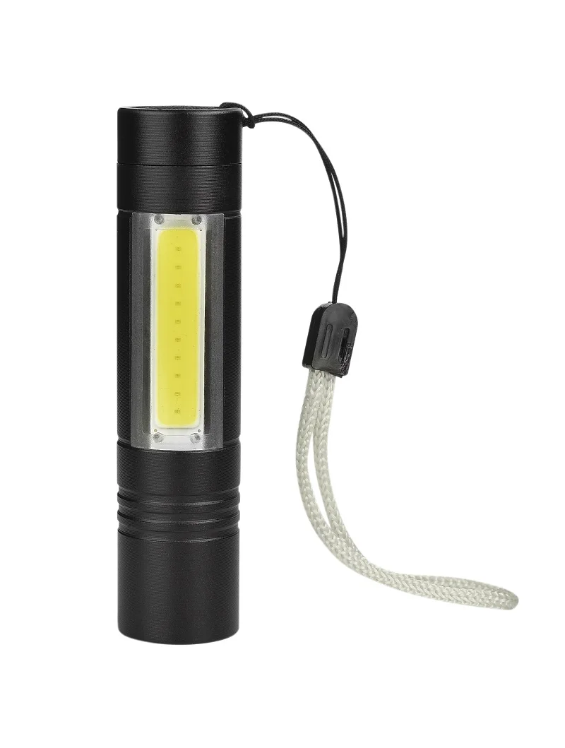 COB светодиодный фонарик супер яркие водонепроницаемые ручные фонарики фонарь рабочий свет для аварийного освещения от 1xAA батареи