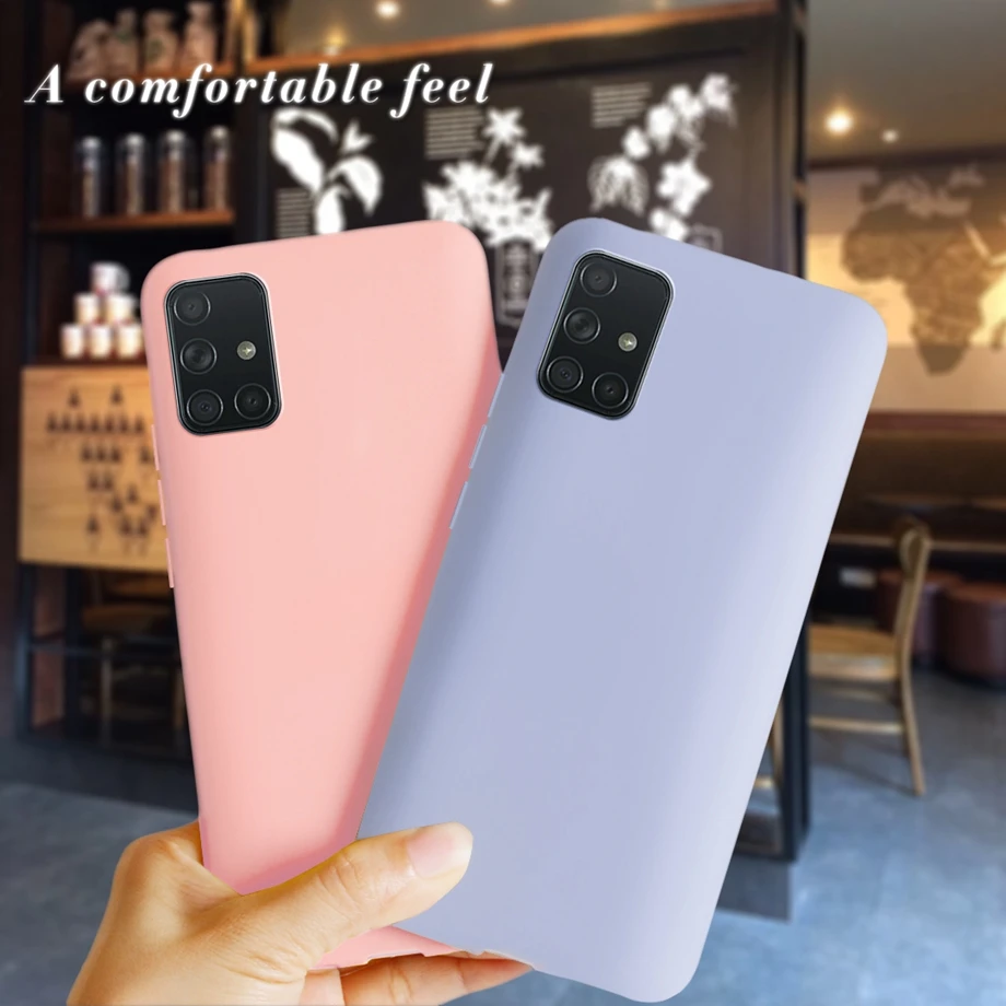 For Samsung Galaxy A71 A 71 A715 A715F SamsungA71 Case Candy Color
