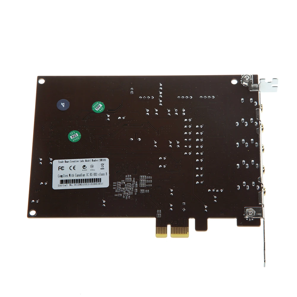 ПК компьютер PCI-E 0105 чип 501 Звуковая дорожка DirectSound 3D настольная аудиокарта хорошего качества