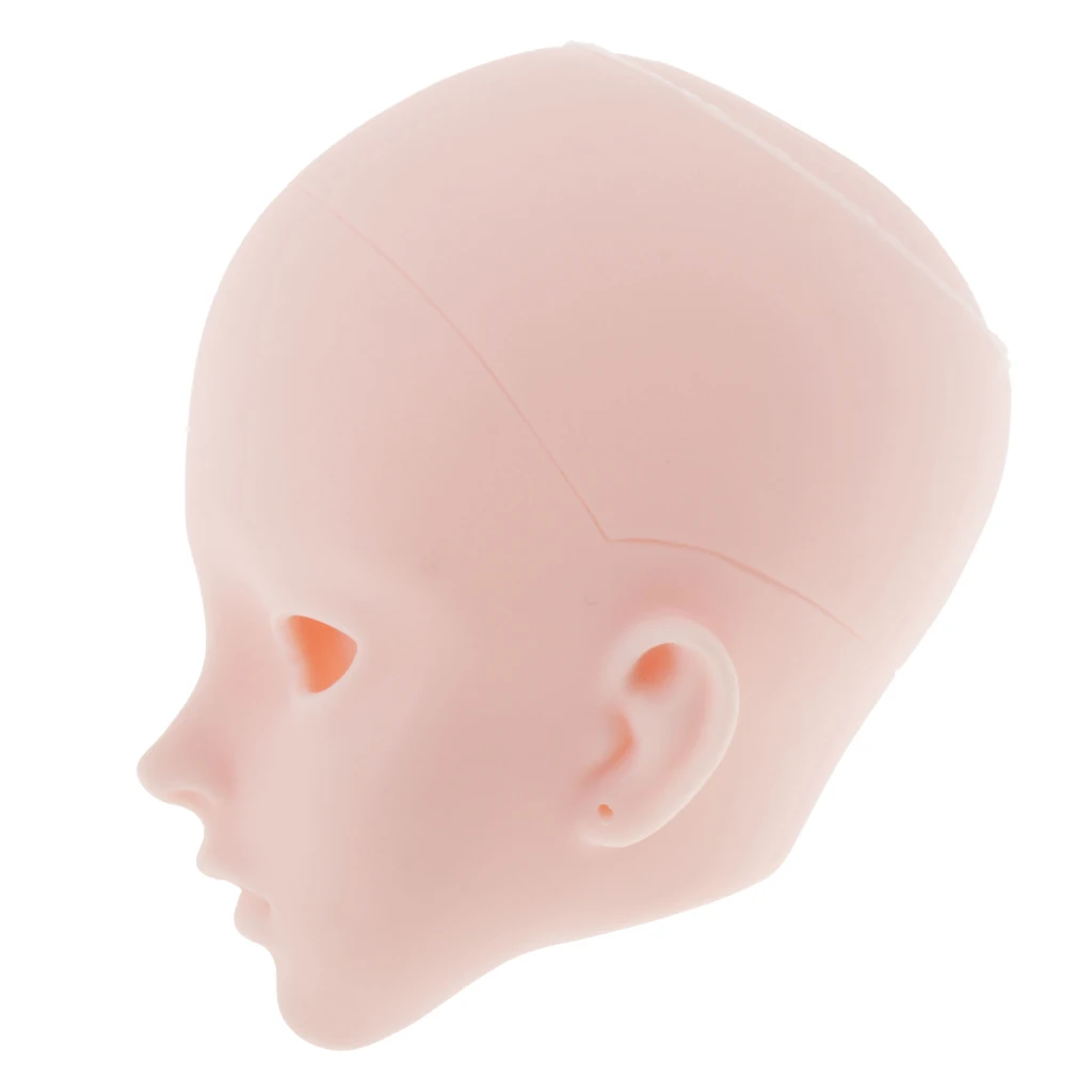 Mini Cosmetology Mannequin Heads,Doll Head Parts Repair,Practice Makeup, for 1/3 BJD Dollfie Female Doll Figure