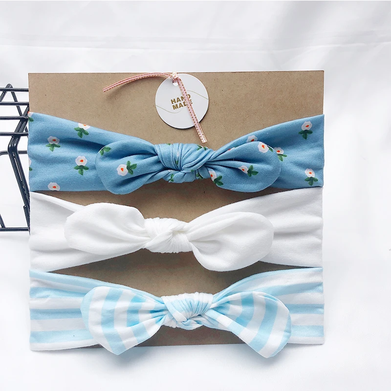 Children's Finger Toothbrush 3pcs/Lot New Desgin Headband For Girls Cute Rabbit Ears Headbands Soft Stretch Knit Hair Bands Baby Hair Accessories Baby Accessories discount