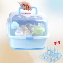 Baby Bottle Drying Rack Dustproof Feeding Bottles Spoon Rack Baby Nipple Pacifier Feeding Cup Holder Baby Dishes Organizer Tools