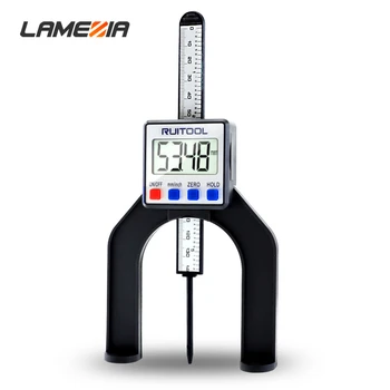 

LAMEZIA 0-80mm Digital Display Depth Gauge Large Screen Electronic Altimeter High Precision Measuring Instrument