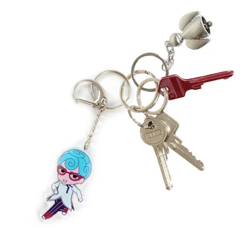 

Cartoon Anime Jojos Bizarre Adventure Keychain Acrylic Key Ring Naruto/My Hero Academia Caesar Collection Gift Key Chains