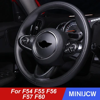 

Car Steering Wheel Cover Shell Carbon Fiber Sticker For Mini Cooper One S JCW Clubman F54 F55 F56 F60 Countryman Accessories