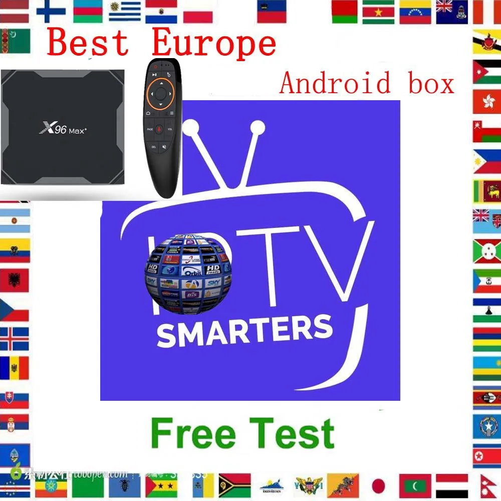 

Android TV box Spain IPTV M3u 1 Year 2 connect With HD World Europe no channels included