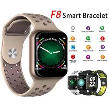 

F8 Smart Watches Watch IP67 Waterproof Heart Rate Blood Pressure Smartwatch Wristband Support IOS Android System D29