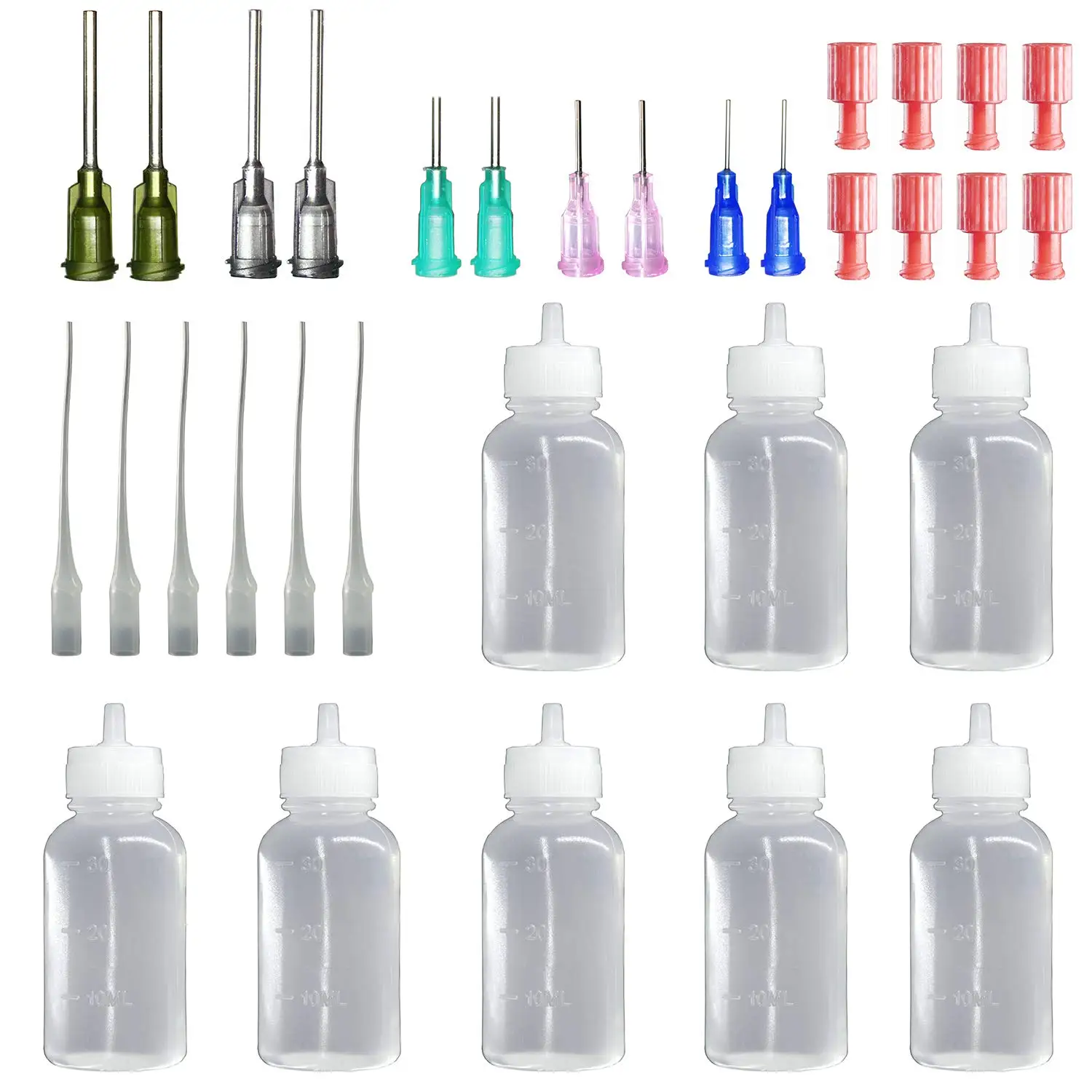 30Pcs 3-120ML Refillable Sample Needle Tip Squeeze Bottle Precision Tip  Applicator Bottles for Precisely Delivery Liquid Glue - AliExpress