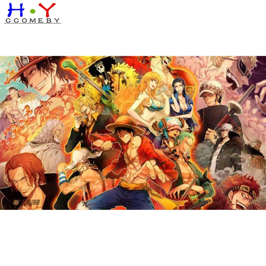 平方ダイヤモンド塗装漫画ワンピースクロスステッチアニメセーリング王ダイヤモンド刺繍ダイヤモンドの装飾ギフト ダイヤモンド ペイント Aliexpress