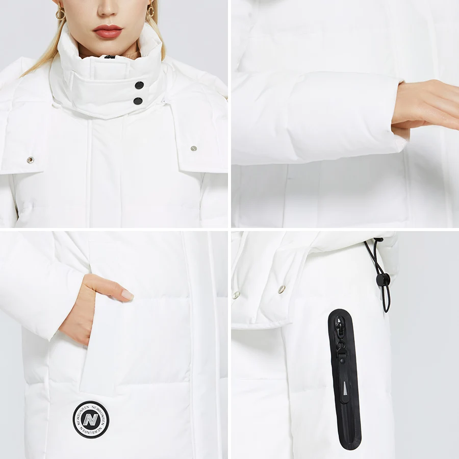 

2020 Winter Long Female Cotton Coat H Version Of Simple And Elegant Woman Parkas Windproof Jacket Overcome Jacket